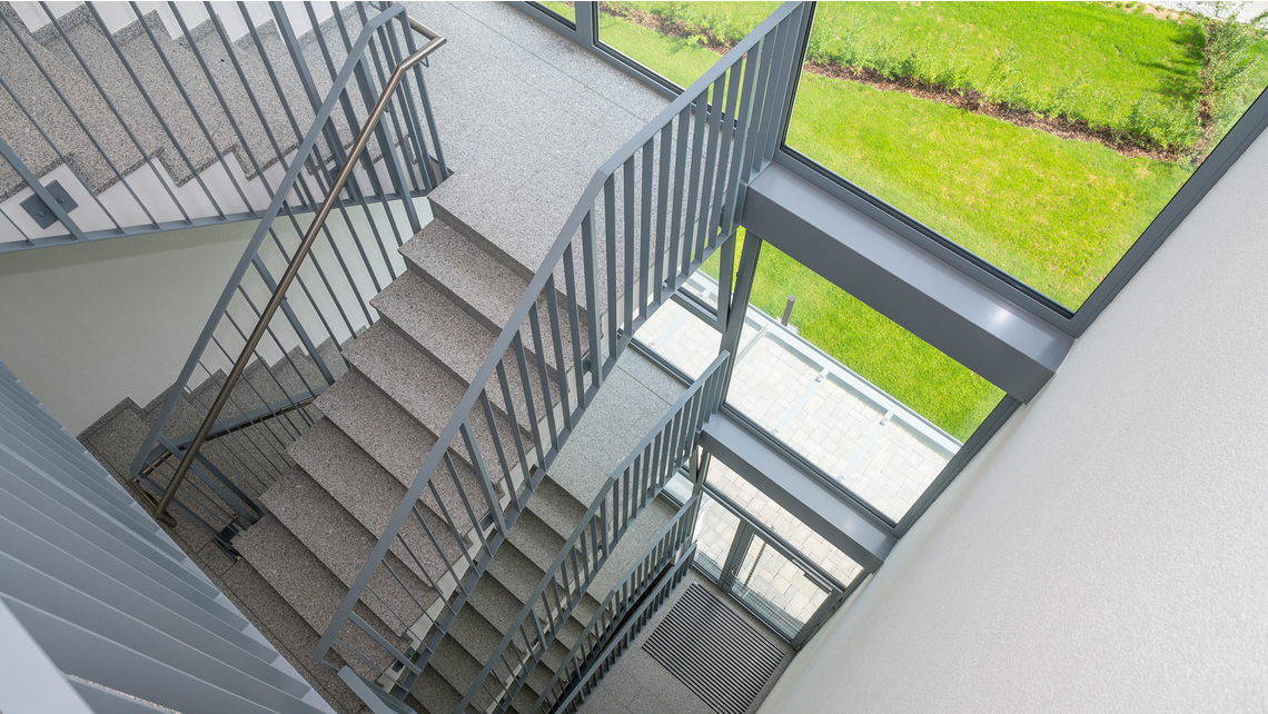 Mit dem Produktprogramm Schöck Tronsole wurde der erhöhte Trittschallschutz im Gebäudeinneren und damit erhöhten Wohnkomfort realisiert.  Mit dem Produktprogramm Schöck Tronsole wurde der erhöhte Trittschallschutz im Gebäudeinneren und damit erhöhten Wohnkomfort realisiert.