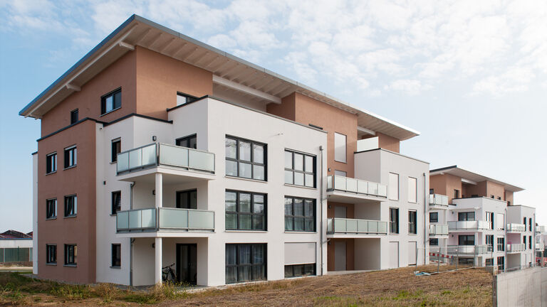 Mehrfamilienhäuser auf dem Zeppelingelände in Ehingen, Schöck Bauteile GmbH
