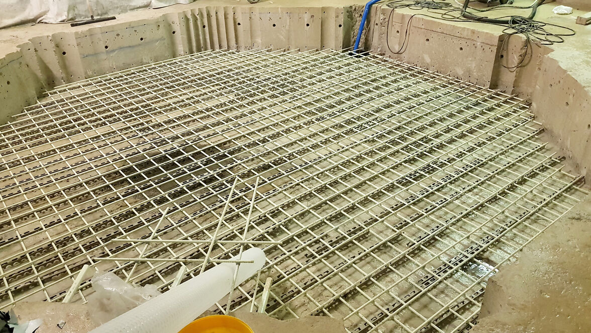 Mise en œuvre du complexe d'armature en fibre de verre Schöck Combar à l’Institut Paoli-Calmettes de Marseille