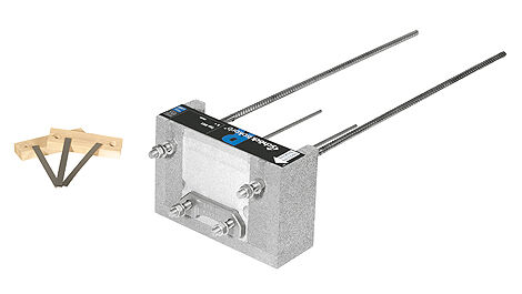 Der Isokorb Typ RKS ist für den Anschluss von Stahlbalkonen an Stahlbetondecken