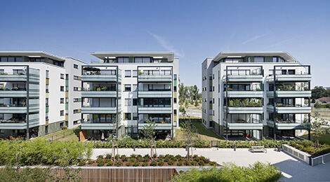 Gesamtansicht der Fassade Foto: Daniel Vieser Architekturfotografie, Abdruck honorarfrei, Belegexemplar erbeten.