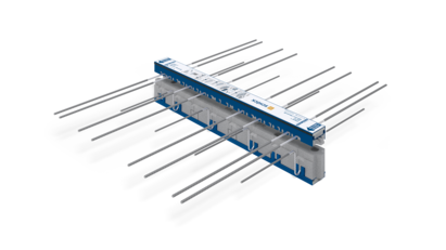 Schöck Isokorb® T type K-F avec élément de compression HTE Compact® : Rupture thermique pour balcons en porte-à-faux en préfabriqué