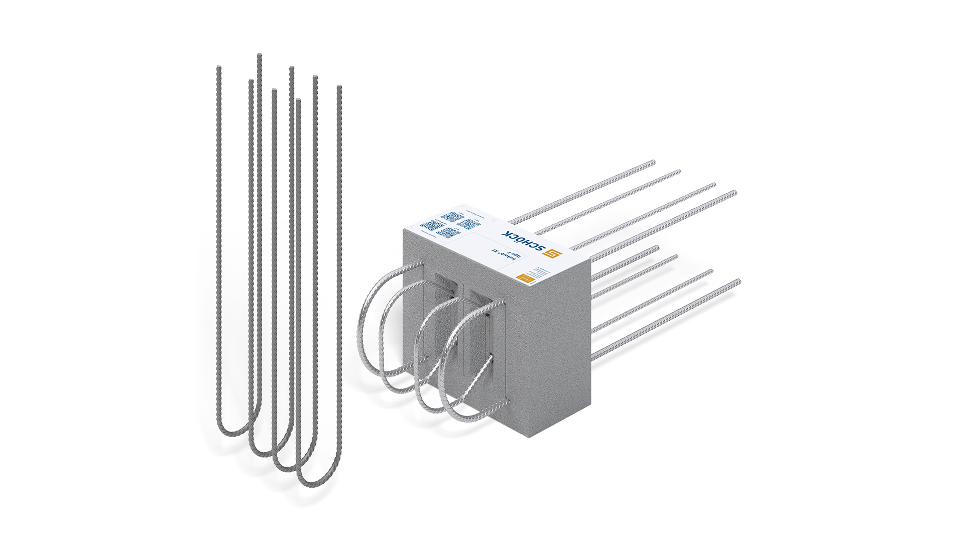 Schöck Isokorb® XT modèle F  : rupture thermique pour garde-corps