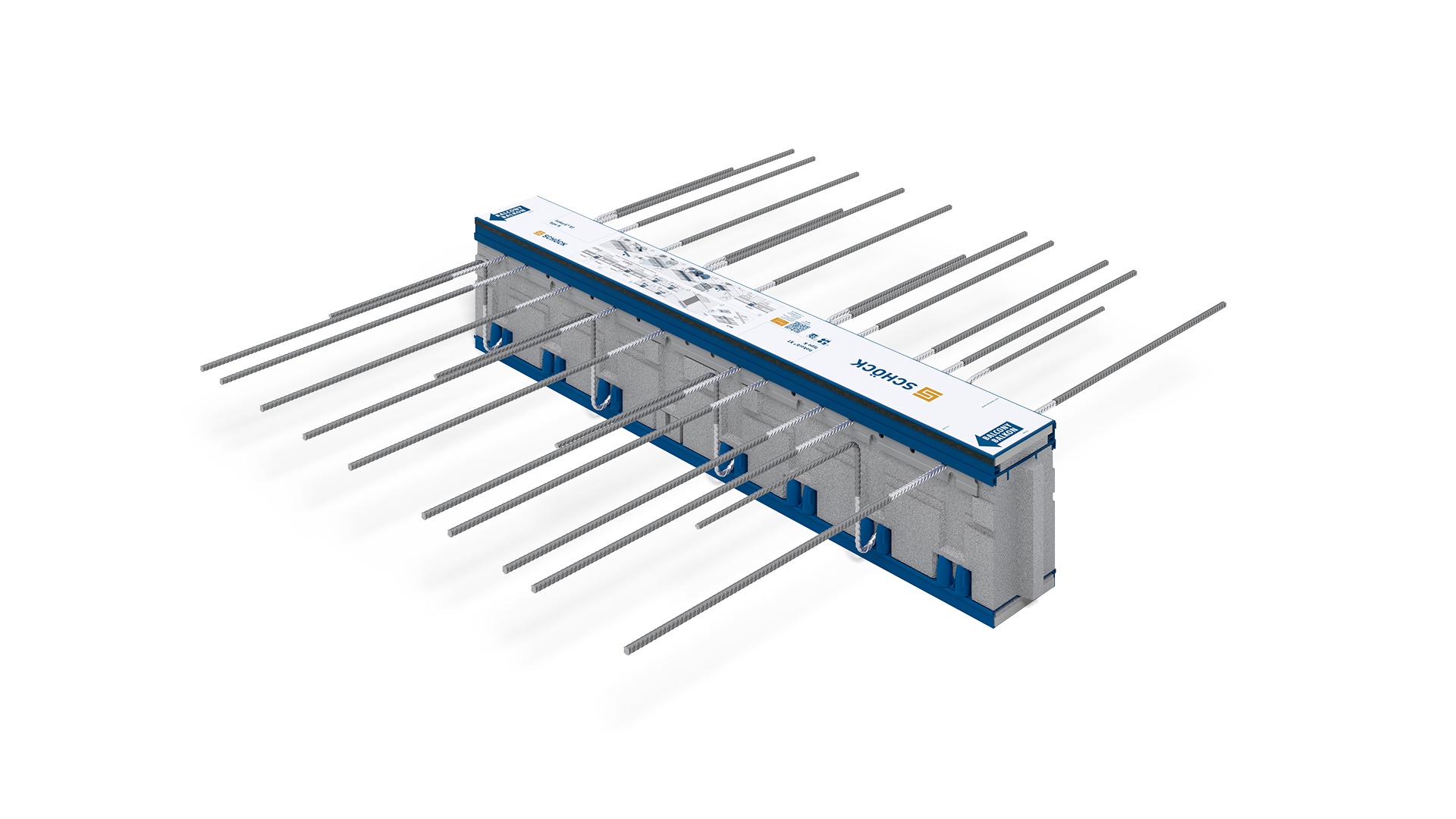 Schöck Isokorb® XT Typ K: Wärme- und Trittschalldämmelement für frei auskragende Stahlbetonbalkone