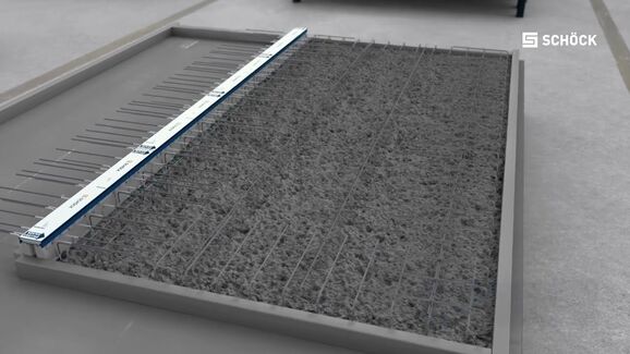 Schöck Isokorb® - manufacture and installation of a half-precast balcony