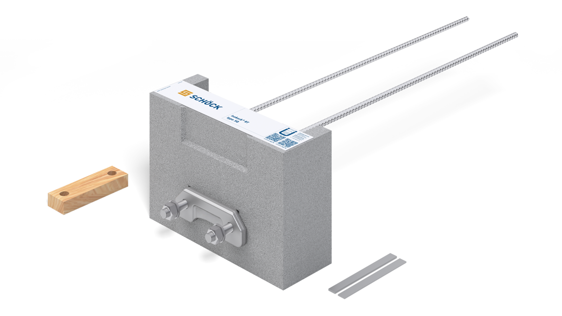 Schöck Isokorb® RT type SQ Schöck Isokorb® RT type SQ – thermische onderbreking voor ondersteunde staalconstructies bij renovatie