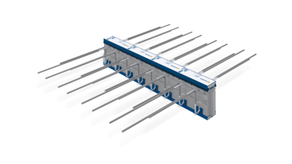Schöck Isokorf® T type K met HTE-Compact® drukelement – Thermische onderbreking voor vrij uitkragende balkons