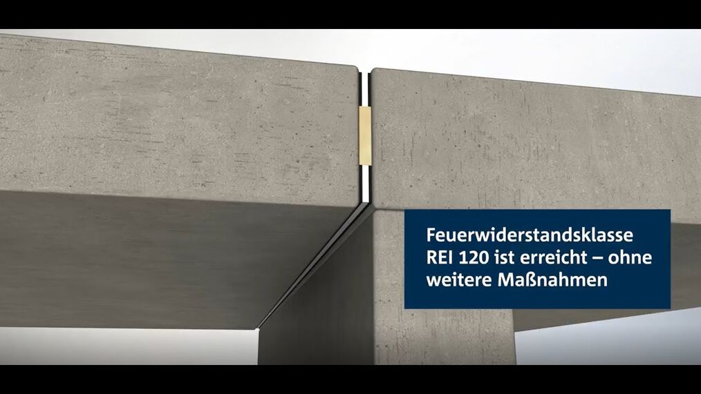 Einbau Schwerlastdorn Stacon® mit Brandschutzstreifen