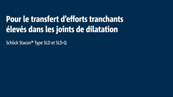 Mise en œuvre Schöck Stacon® type SLD