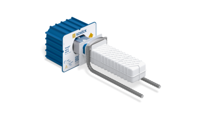 Schöck Tronsole® type Q - Contactgeluid isolatie tussen een wenteltrap en wand