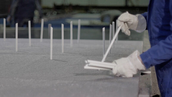 Einbau Schöck Isolink® Typ C-EH und C-ED. Für Elementwände.