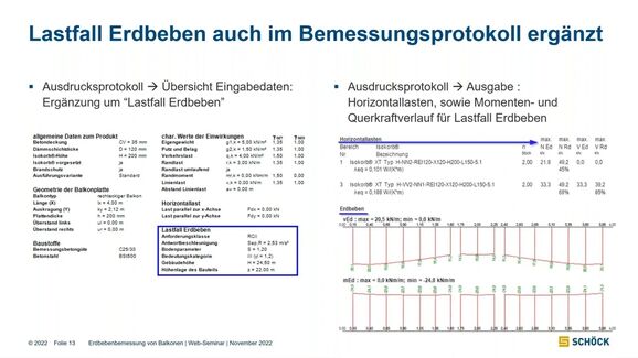 Bemessung von Balkonen und Laubengängen mit Isokorb® Typ H nach DIN EN 1998-1