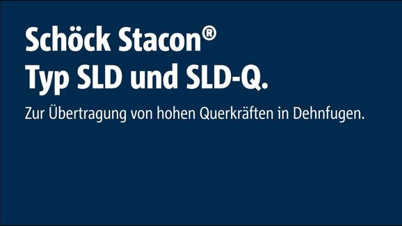 Einbau Schöck Stacon® Typ SLD