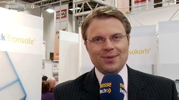 Interview messelive.tv - Schöck Tronsole® auf der Messe Bautec