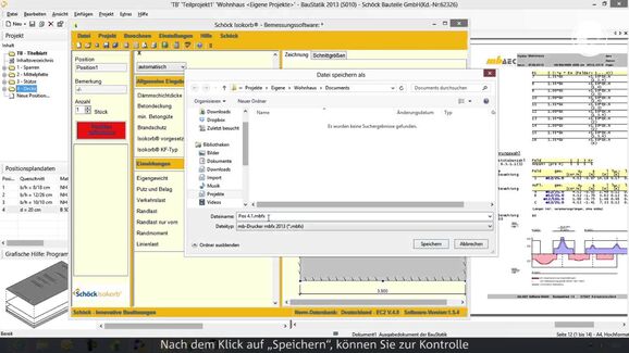Planen mit Schöck Isokorb® - mb AEC Software Tutorial: Einfügen einer Druckausgabe