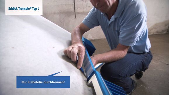 Schallbrückenfreier Einbau von Podesten mit geraden Treppenläufen