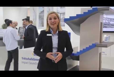 Top-Thema BAU 2019: Trittschallschutz im Treppenhaus.