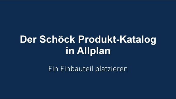 Tutorial: Allplan Einbauteil platzieren
