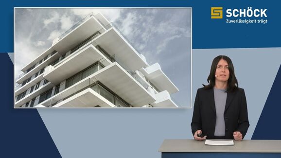 Verlässliche Werte für Trittschallschutz bei Balkonen - Schöck Isokorb®
