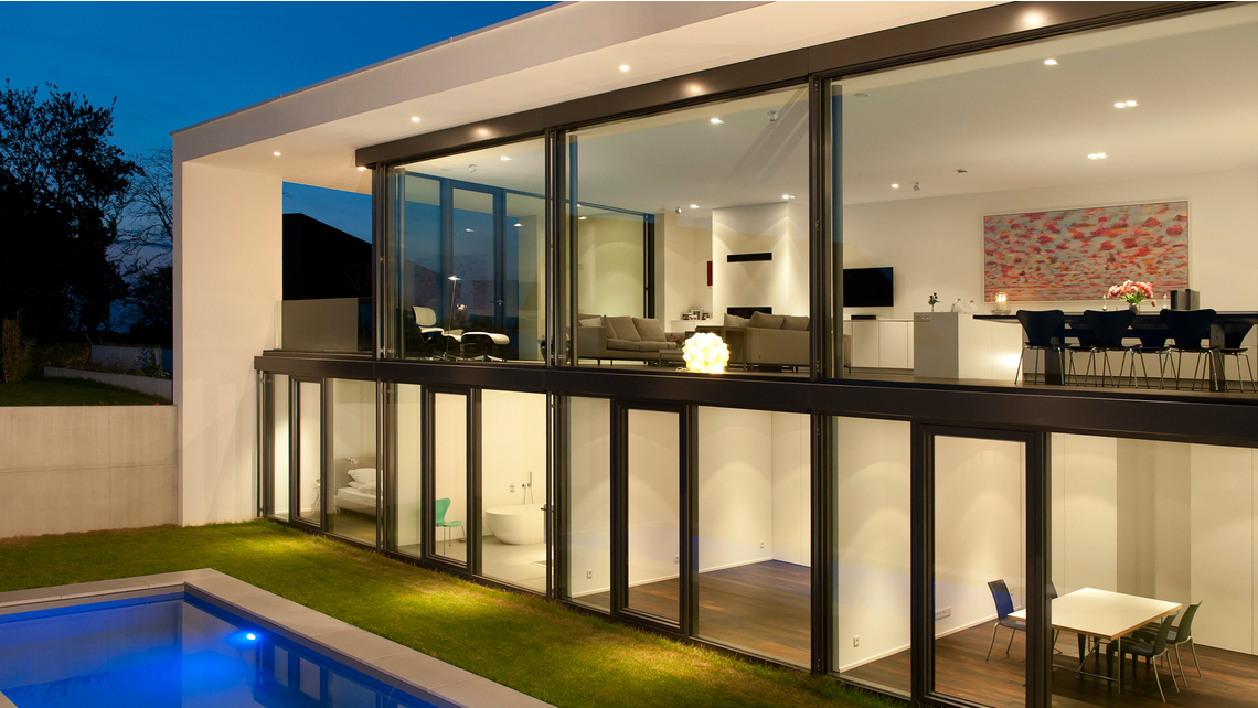 Passive house in Bühl/Germany – Rear view Passive house in Bühl/Germany – Rear view