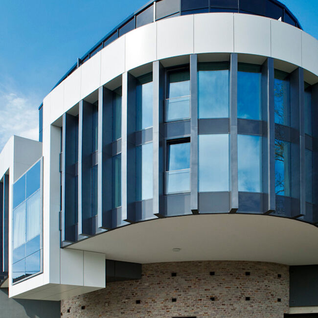 Frontansicht des Gästehauses Coblenz