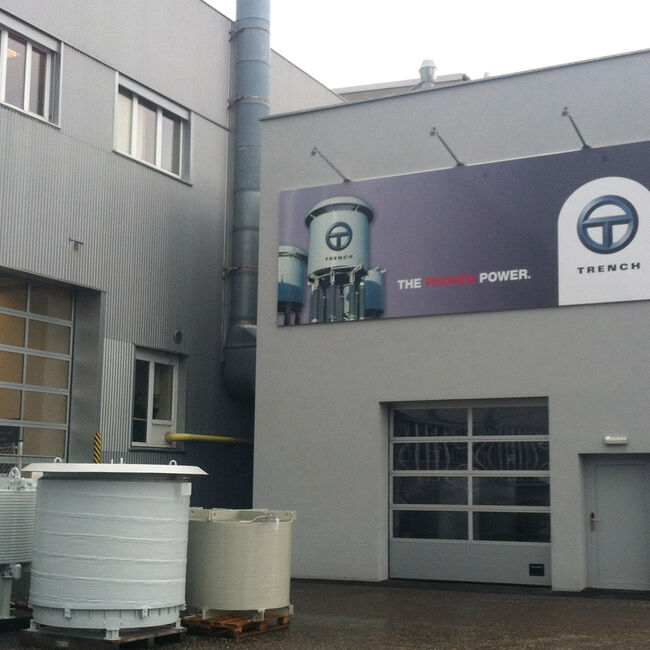 Referenz Schöck Combar® Prüfhalle Trench Austria, Quelle: Trench Austria GmbH