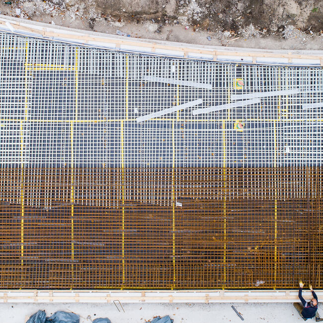 Die Bewehrung wurde an den vier Weichen der Linie U72 vorgenommen.