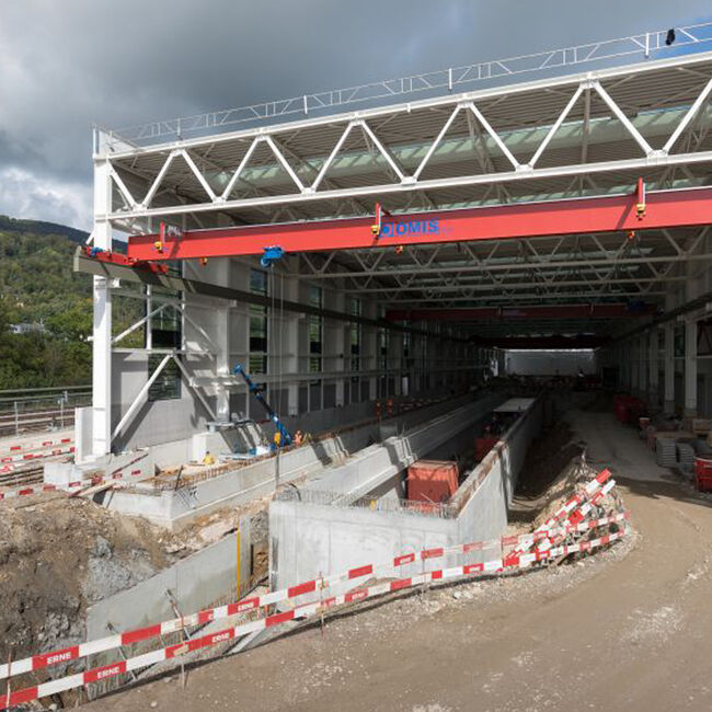 In der Wartungshalle des SBB ist der Unterhalt der Zügen schneller möglich sein.
