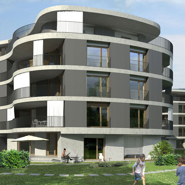 Ensemble de logements conforme aux normes Minergie avec Schöck Isokorb®.