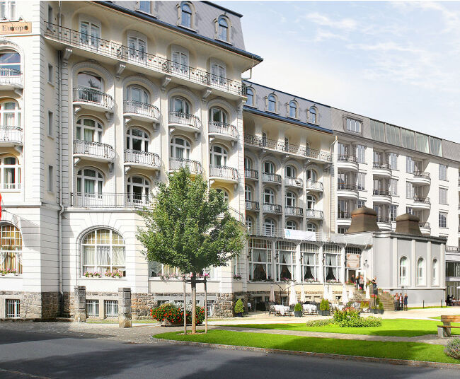 Das Hotel Kempinski Palace Engelberg wird in Engelberg das einzige 5-Sterne Hotel sein. Neben 129 Zimmern wird das Hotel über einen grosszügigen, in das Dachgeschoss integrierten Spa- und Wellnessbereich verfügen. Foto: Hotel Palace Engelberg Titlis 