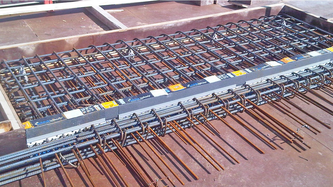 Schöck Isokorb® installation in progress