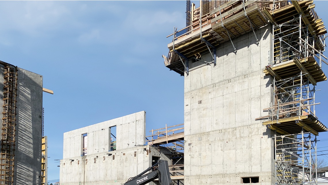 Vancouver Fire Hall No. 17, construction of training tower Vancouver Fire Hall No. 17, construction of training tower