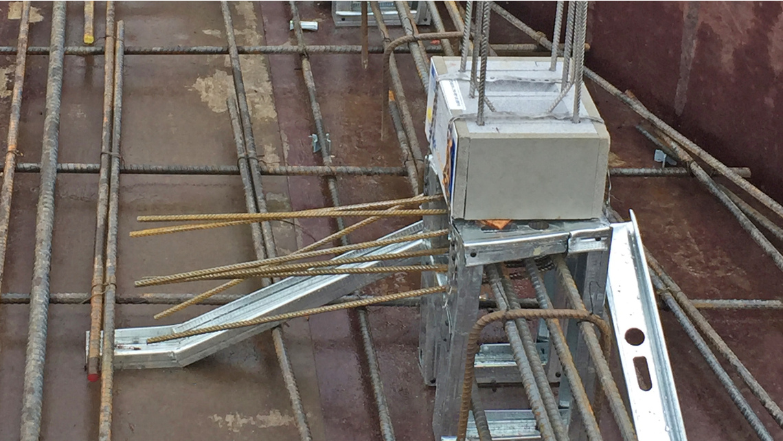 Oceana PARC installs Schock Isokorb Type CPA at parapet connections structural thermal breaks, isokorb, schock, Type CPA, PARC living, Oceana PARC