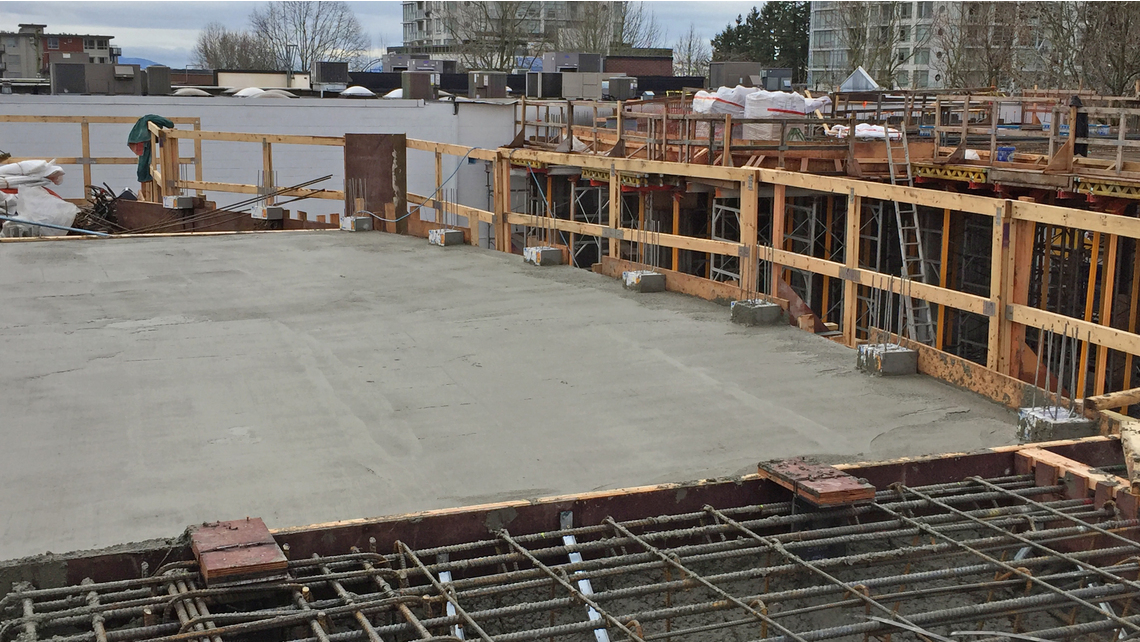 Poured concrete at Oceana PARC Poured concrete at Oceana PARC