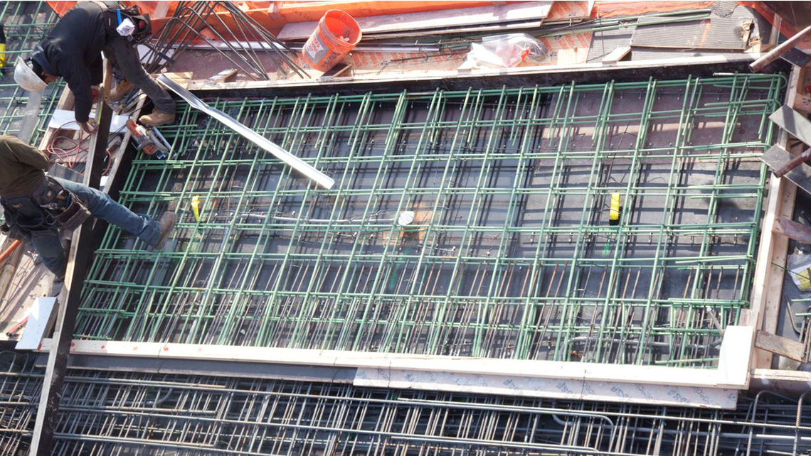 Isokorb® installation at Chelsea Green  Isokorb® installation at Chelsea Green