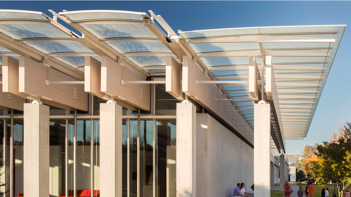Canopy of Kimbell Art Museum in Fort Worth, TX Canopy of Kimbell Art Museum in Fort Worth, TX