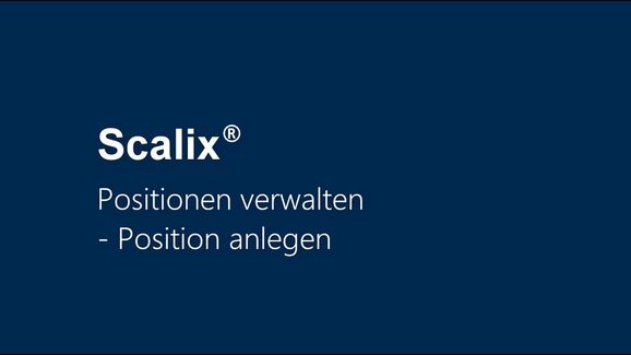Scalix Tutorial Positionen verwalten   Position anlegen