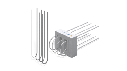 Schöck Rutherma® type F:  élément d'isolation thermique pour les consoles et les corniches 