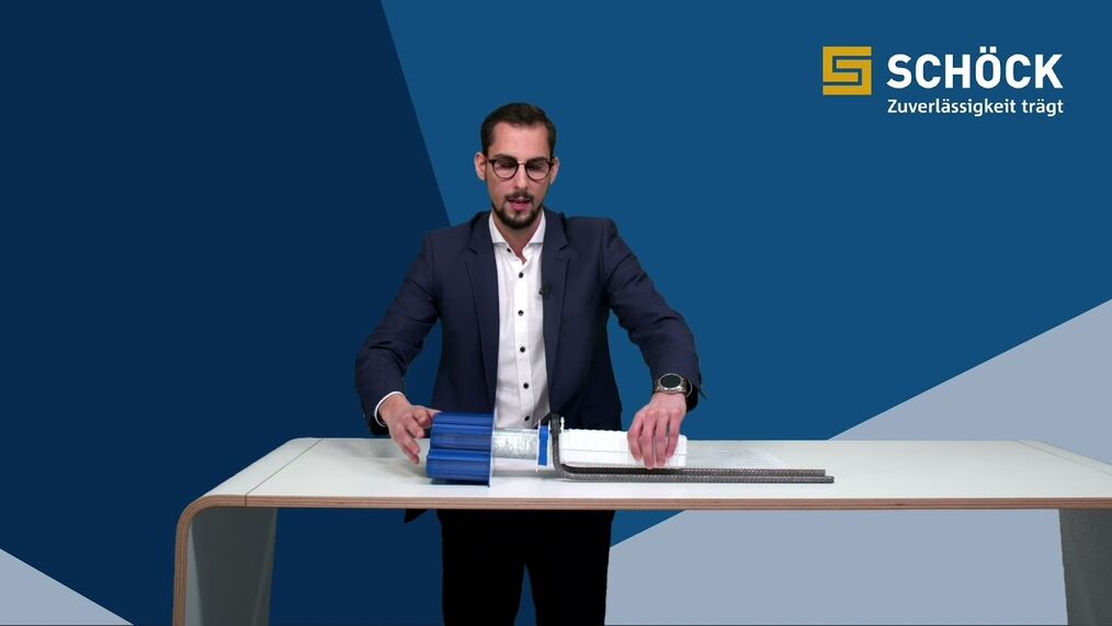 Massimo isolamento acustico: Tronsole® tipo P per pianerottoli in calcestruzzo a vista più sottili