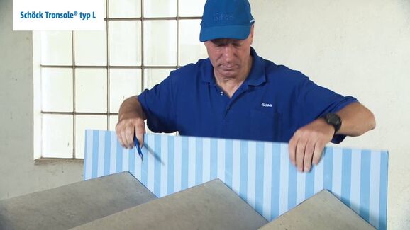 Zabudování eliminující akustické mosty u přímých prefabrikovaných schodišťových ramen