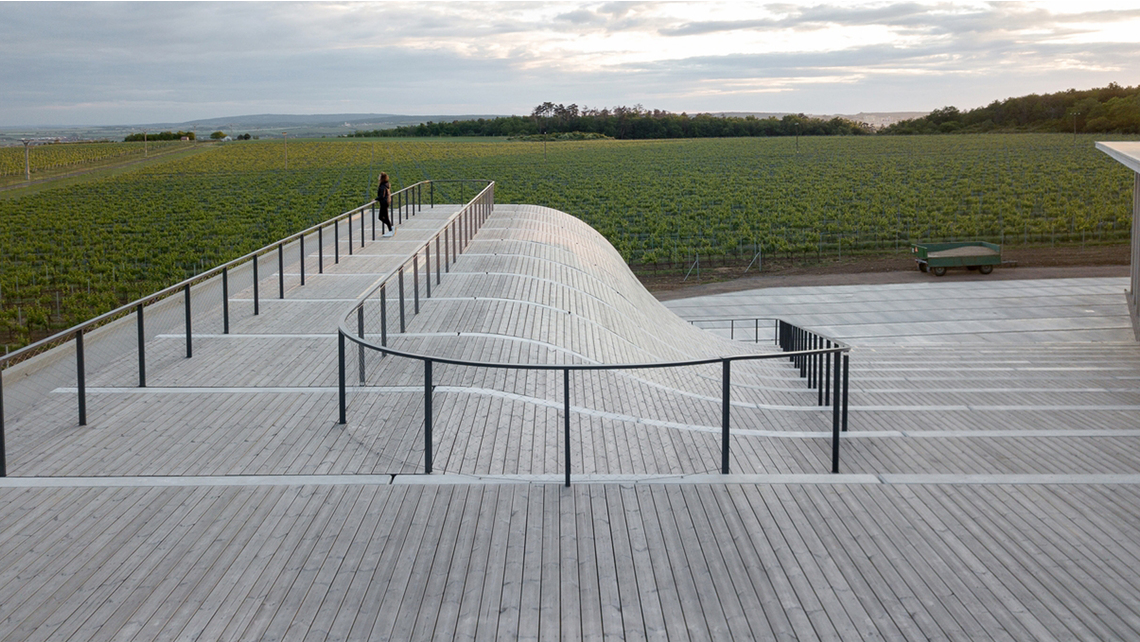 Střecha s vyhlídkovou terasou Střecha s vyhlídkovou terasou