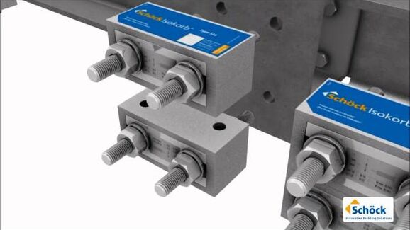 Isokorb® Structural Thermal Breaks for Steel-to-Steel Canopies