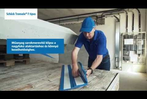 Hanghídmentes beépítés egyenes lépcsőkaroknál