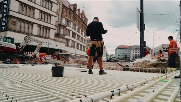 Tracks reinforced with Schöck Combar®