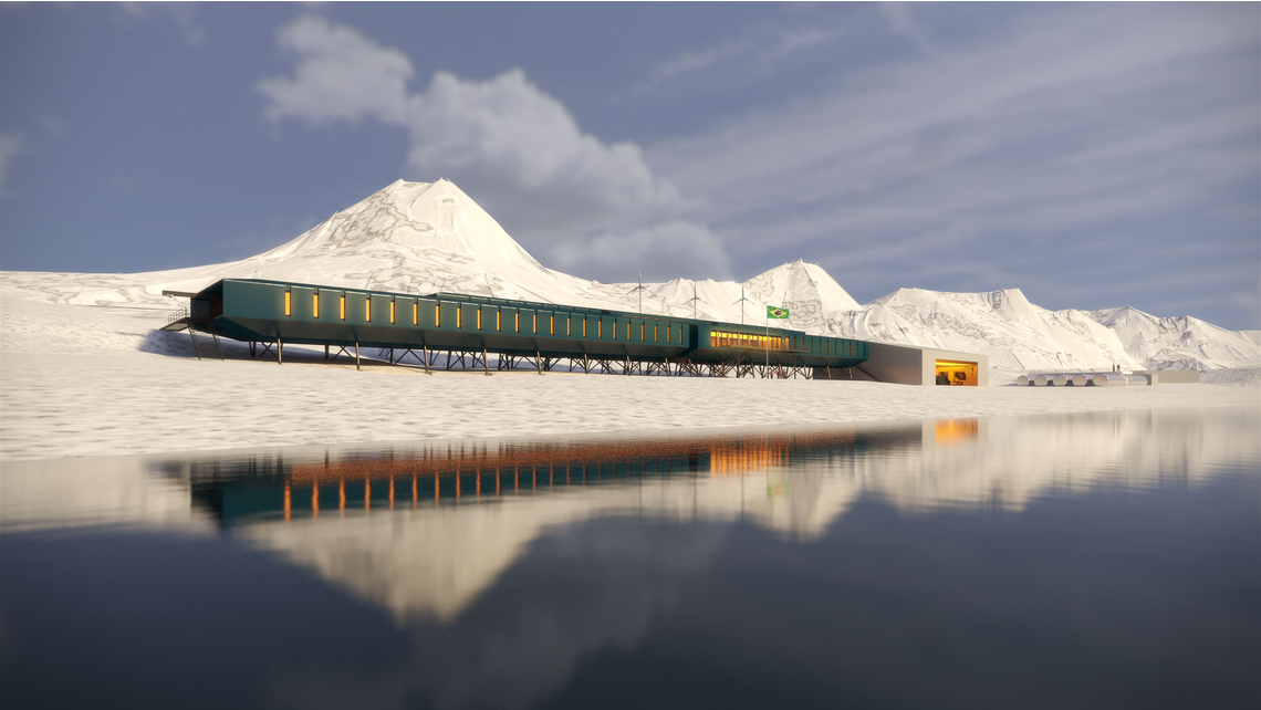Architectural rendering of Comandante Ferraz Antarctic Station Architectural rendering of Comandante Ferraz Antarctic Station