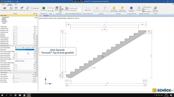 Tronsole® in FRILO bemessen