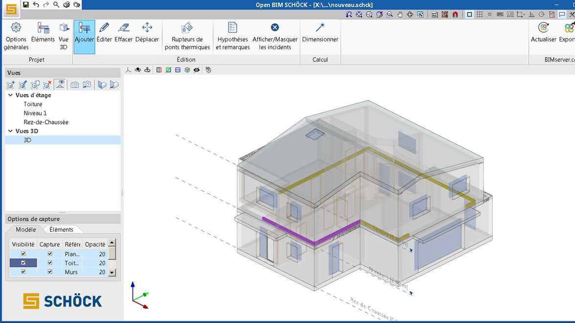 Logiciel Open BIM Schöck 