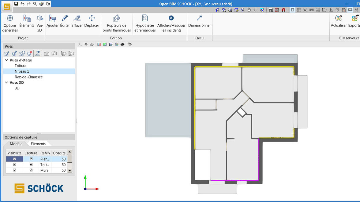 Logiciel Open BIM Schöck 