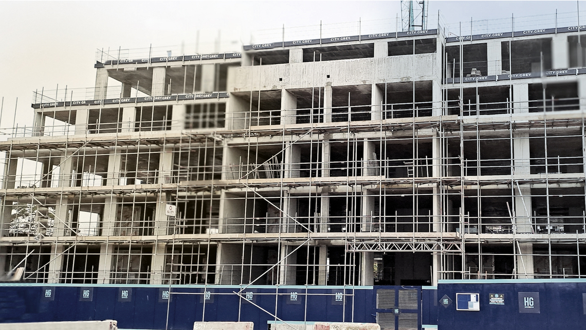 The Beckett under construction