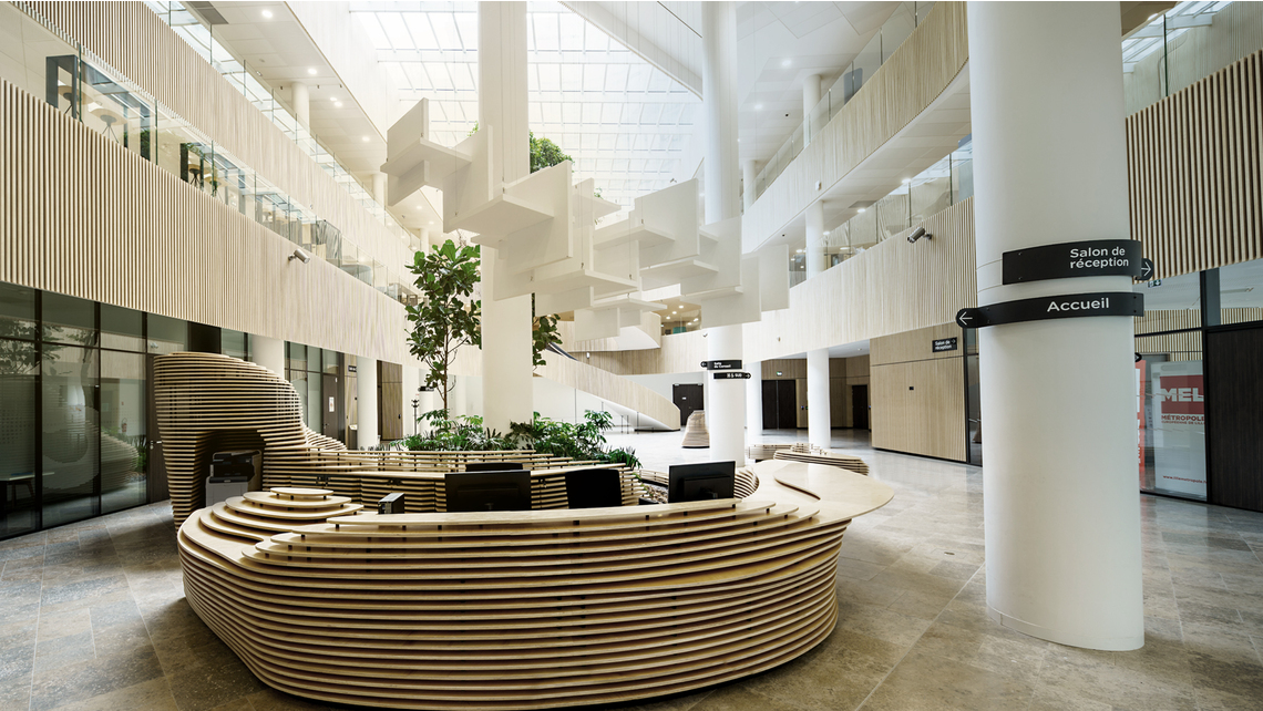 Biotope, siège de Métropole Européenne de Lille. Biotope, siège de Métropole Européenne de Lille.